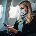 飛行機でのコロナ感染リスク、マスクの効果が明らかに～メタ解析のイメージ
